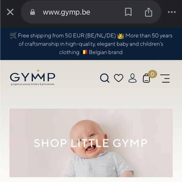 From Belgium GYMP gorgeous young misters & princesses organic shorts - Picture 9 of 9